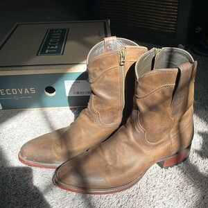 Tecovas The Dean Cowboy Boots Cafe Goat 11.5 D Zipper